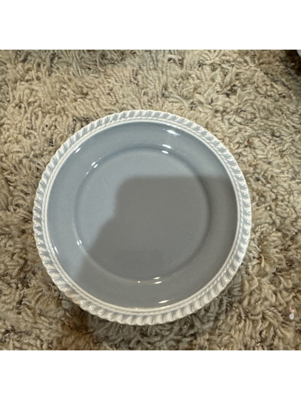 Set of 5 Harker Pottery Gray Chesterton Harkerware Bread Dessert Plate 6 3/8"